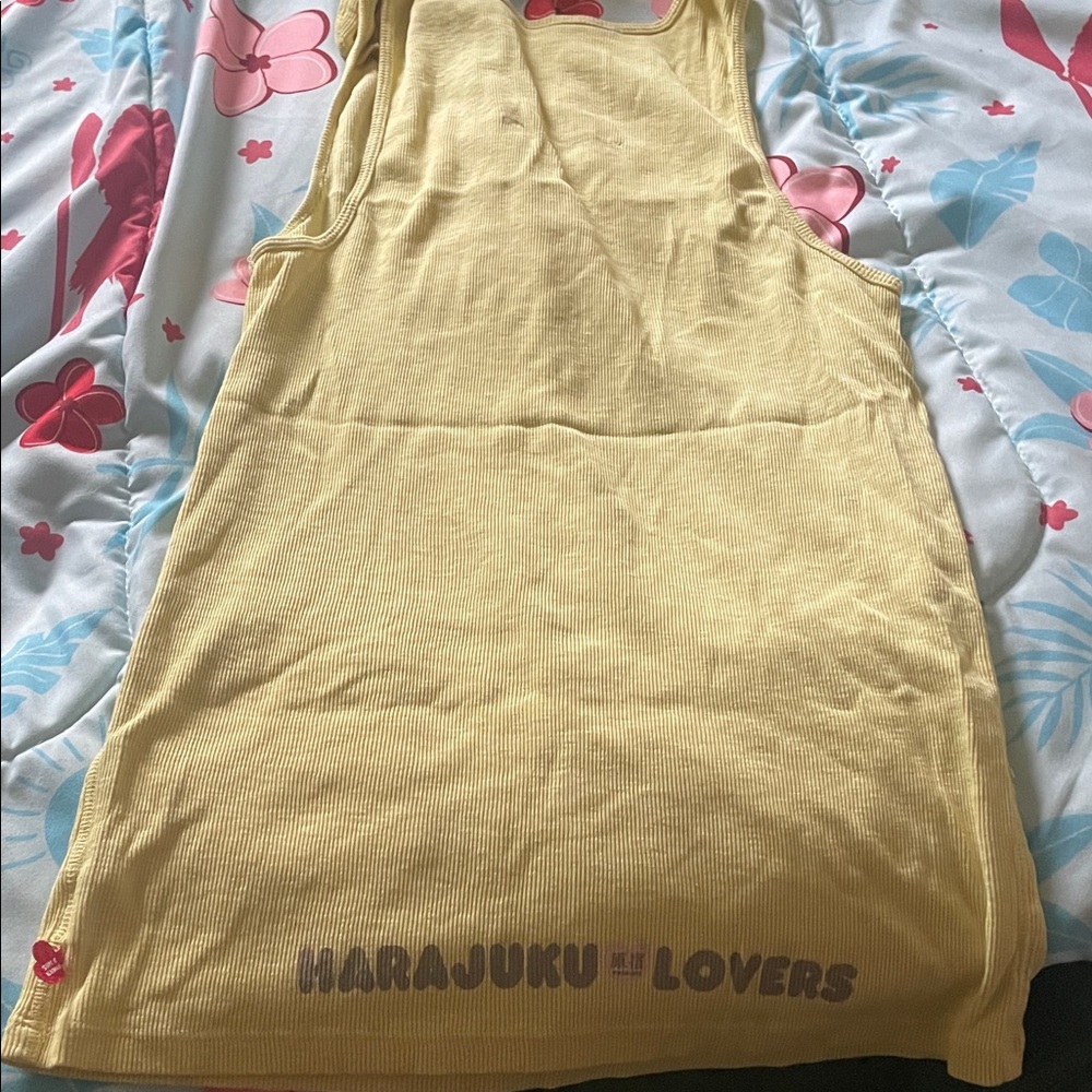 Harajuku Lovers Yellow Tank Top - Picture 5 of 5